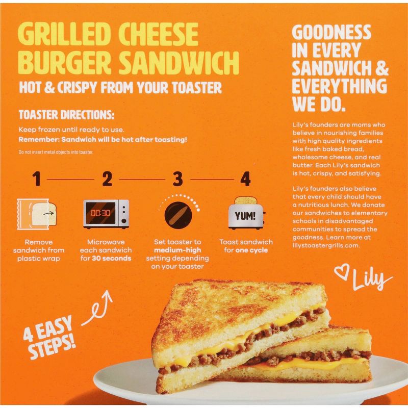 slide 3 of 9, Lily's Toaster Grills Frozen Cheeseburger - 7.1oz, 7.1 oz