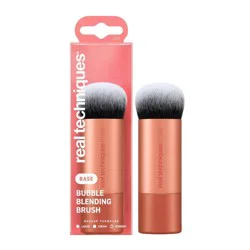 Real Techniques Bubble Blending Makeup Brush: Synthetic Bristles, Aluminum Handle, Multipurpose, Face Brush