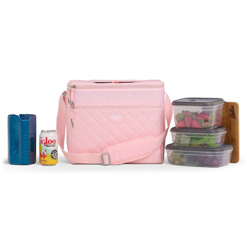 slide 7 of 12, Igloo MaxCold Duo HLC 28 Soft-Sided Cooler - Rose Quartz, 1 ct