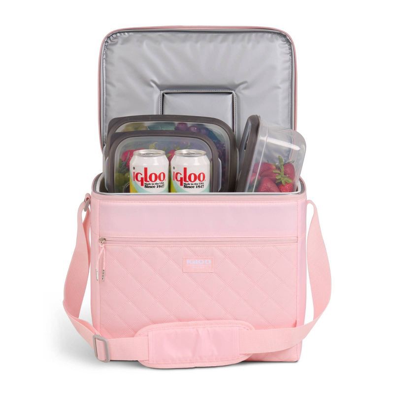 slide 8 of 12, Igloo MaxCold Duo HLC 28 Soft-Sided Cooler - Rose Quartz, 1 ct