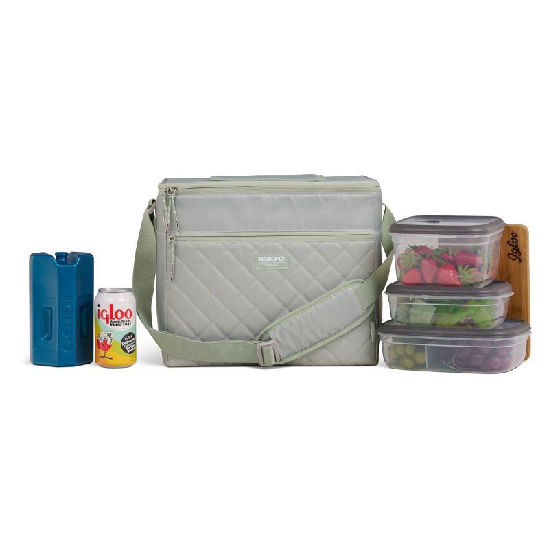 slide 8 of 12, Igloo MaxCold Duo HLC 28 Soft-Sided Cooler - Sage, 1 ct