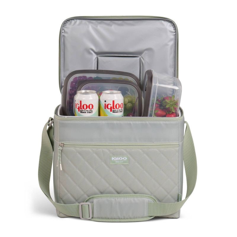 slide 9 of 12, Igloo MaxCold Duo HLC 28 Soft-Sided Cooler - Sage, 1 ct