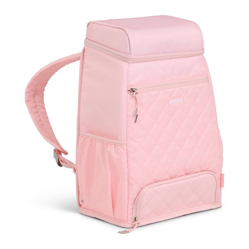 slide 5 of 14, Igloo MaxCold Duo Backpack 20 Cans Soft-Sided Cooler - Rose Quartz, 20 cans