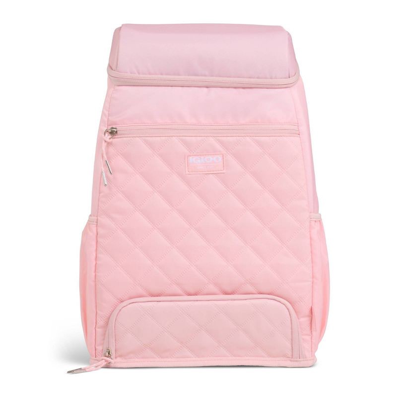 slide 6 of 14, Igloo MaxCold Duo Backpack 20 Cans Soft-Sided Cooler - Rose Quartz, 20 cans