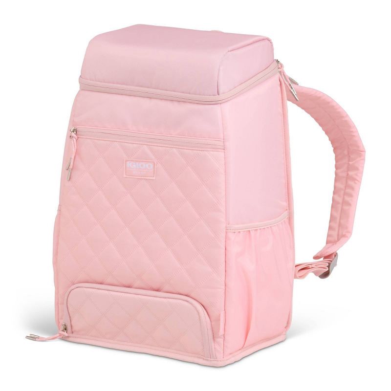 slide 1 of 14, Igloo MaxCold Duo Backpack 20 Cans Soft-Sided Cooler - Rose Quartz, 20 cans