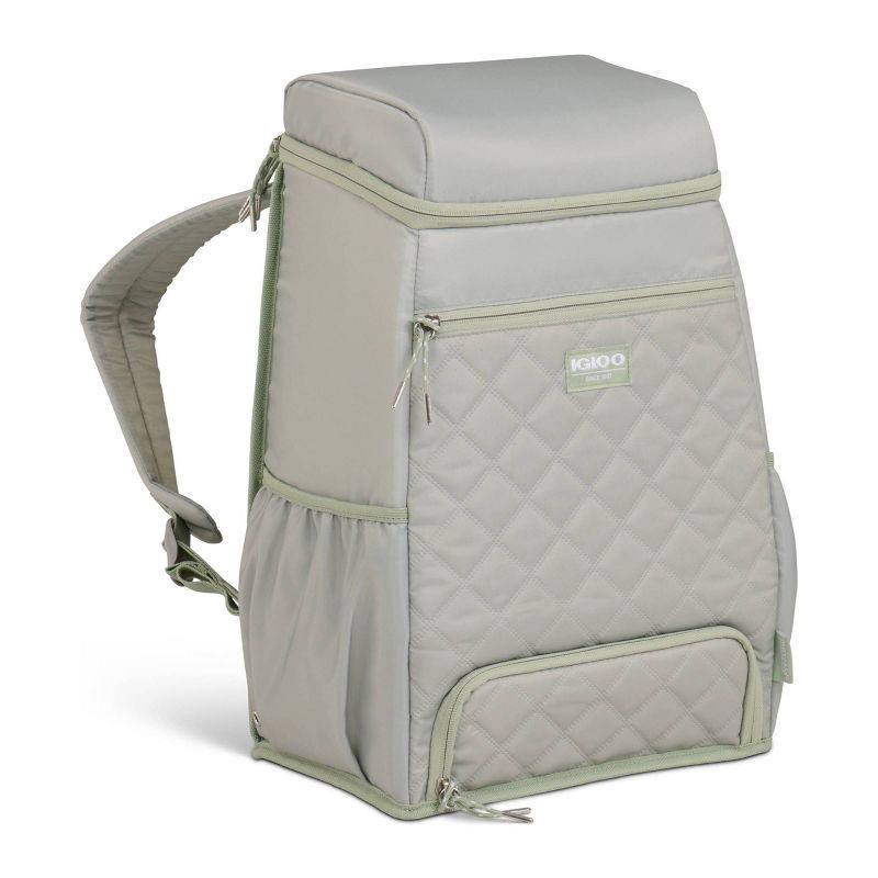 slide 5 of 14, Igloo MaxCold Duo Backpack 20 Cans Soft-Sided Cooler - Sage, 20 cans