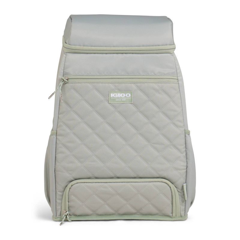 slide 6 of 14, Igloo MaxCold Duo Backpack 20 Cans Soft-Sided Cooler - Sage, 20 cans