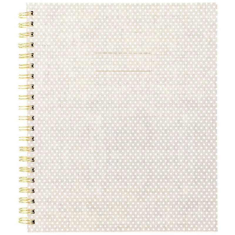 slide 1 of 6, Sugar Paper Essentials 100pg Ruled Notebook 11"x9.625" Spiral White Dot: College Ruled, Soft Cover, Acid-Free, Perforated Pages, 1 ct
