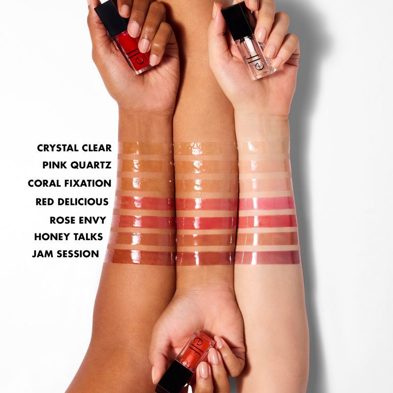 slide 4 of 12, e.l.f. Glow Reviver Lip Oil - Honey Talks - 0.25 fl oz, 0.25 fl oz