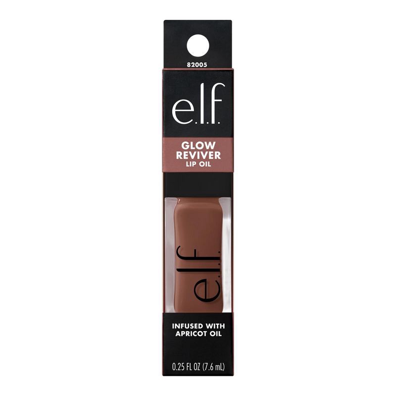 slide 9 of 12, e.l.f. Glow Reviver Lip Oil - Honey Talks - 0.25 fl oz, 0.25 fl oz