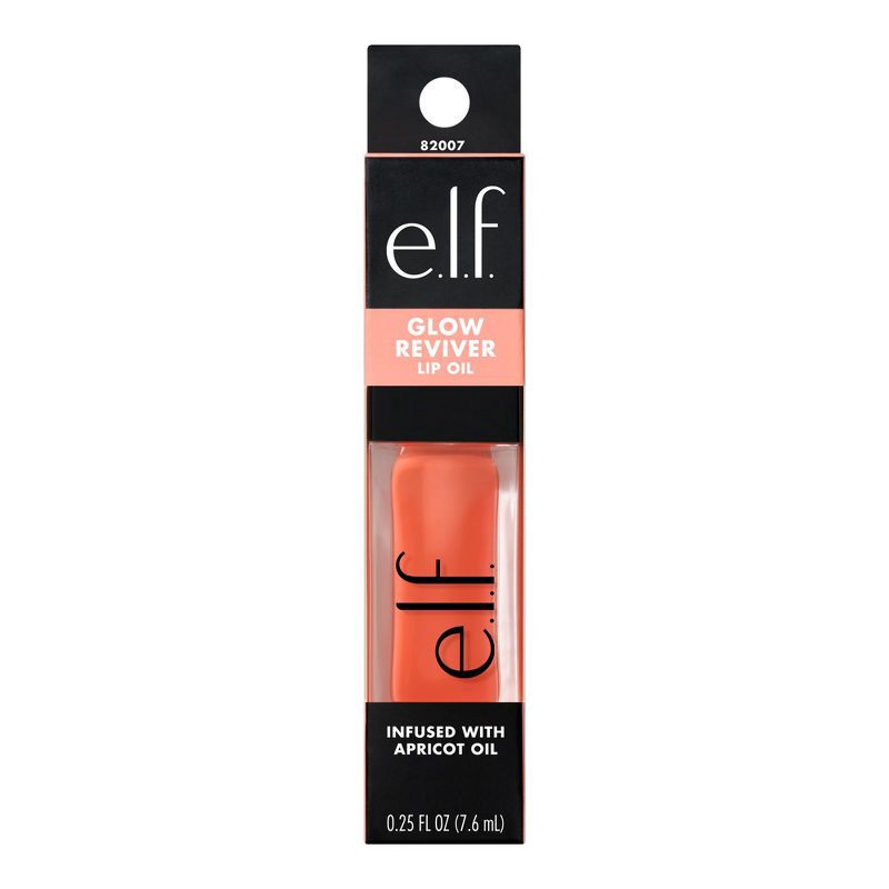 slide 9 of 11, e.l.f. Glow Reviver Lip Oil - Coral Fixation - 0.25 fl oz, 0.25 fl oz