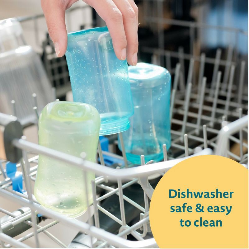 slide 6 of 7, The First Years 7oz Squeeze and Sip Straw Cup - Green - 2pk, 2 ct; 7 oz