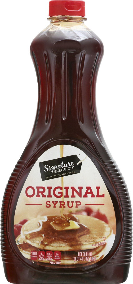 slide 6 of 9, Signature Select Original Syrup 36 oz, 