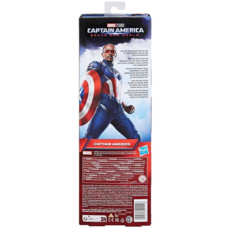 slide 5 of 5, Captain America Brave New World, Titan Hero Series Captain America, 1 ct