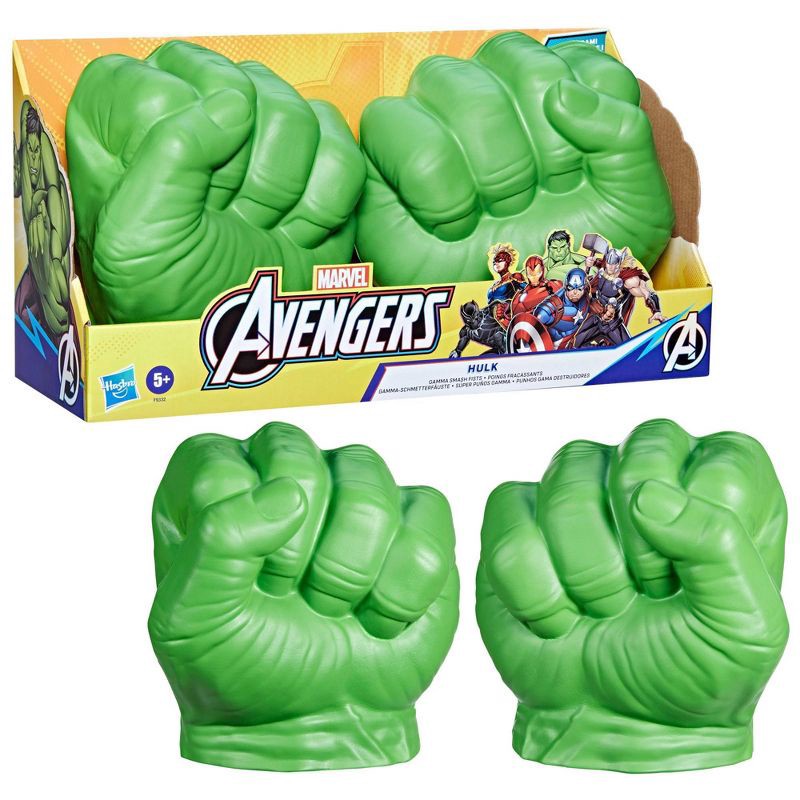 slide 3 of 7, Hasbro Marvel Avengers Hulk Gamma Smash Role Play Fists, 1 ct