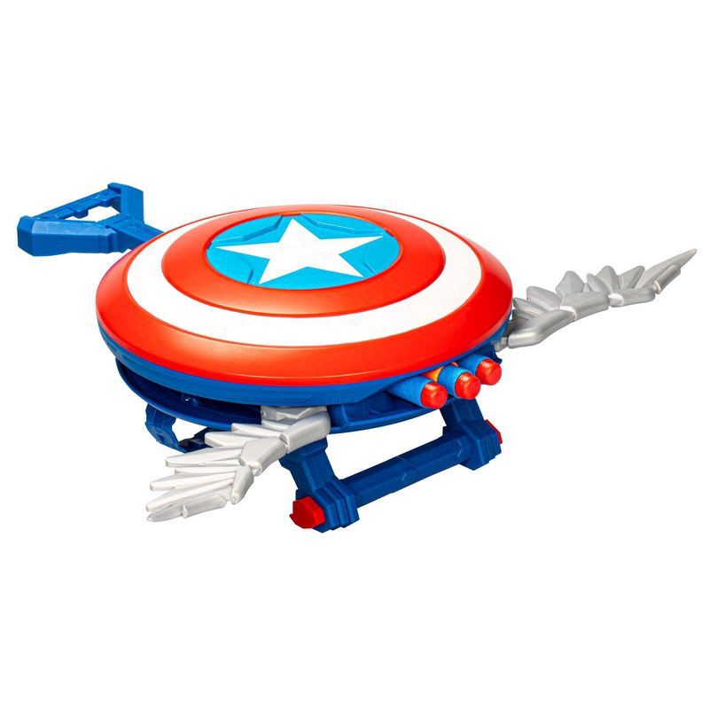 slide 6 of 10, Captain America Brave New World NERF Skyshot Blaster, 1 ct