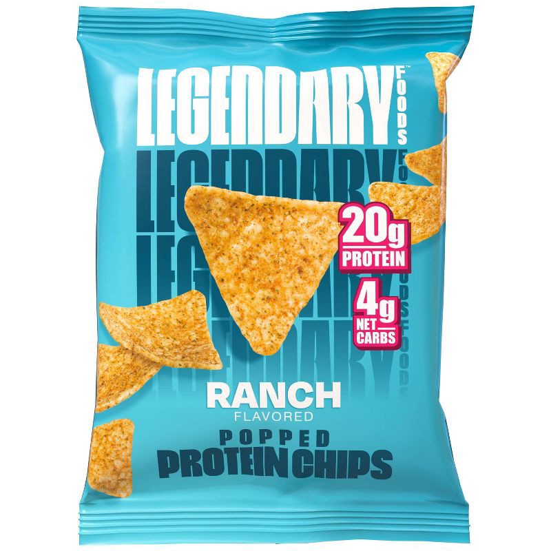 slide 3 of 5, Legendary Foods Gluten Free and Keto Friendly Popped Protein Chips - Ranch - 4.8oz/4ct, 4 ct; 4.8 oz