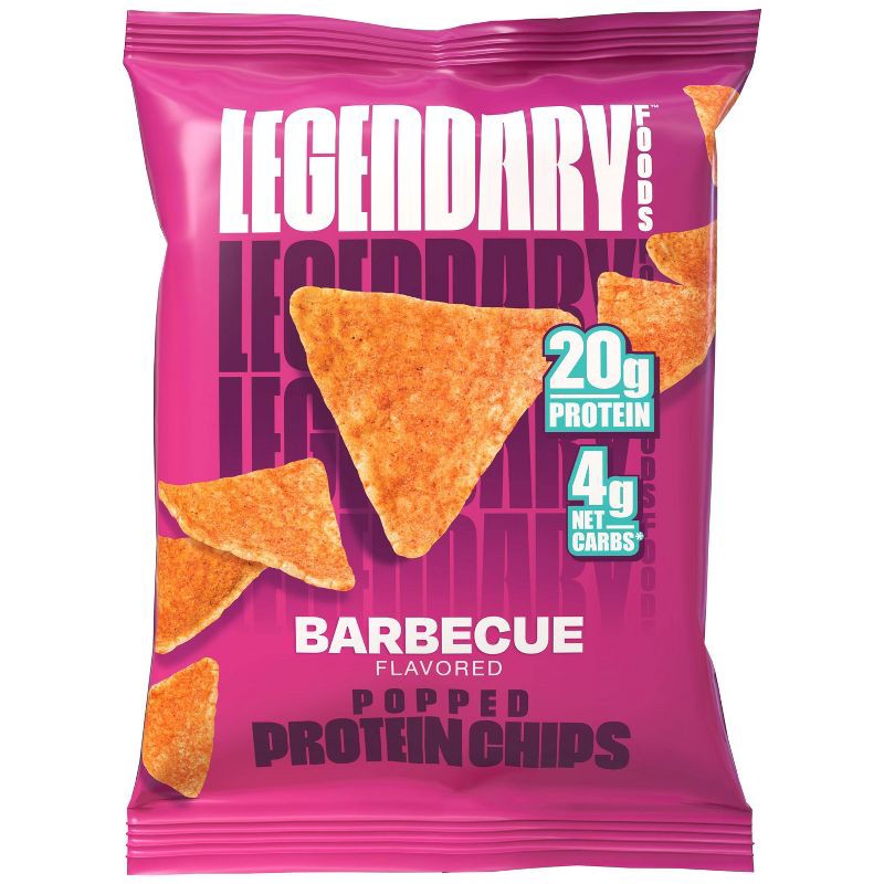 slide 3 of 5, Legendary Foods Gluten Free and Keto Friendly Popped Protein Chips - BBQ - 4.8oz/4ct, 4 ct; 4.8 oz