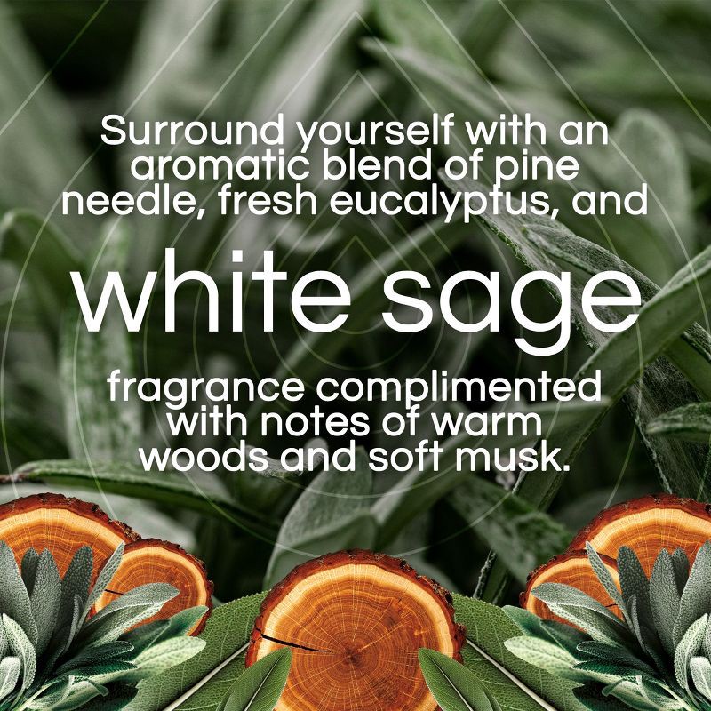 slide 4 of 9, Air Wick Scented Oil Air Freshener - White Sage & Mahogany 1 Warmer + 1 Refill - 2ct, 2 ct