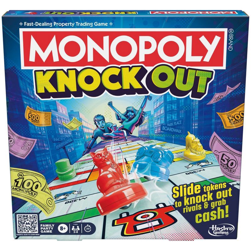 slide 1 of 14, Monopoly Knockout Board Game, 1 ct