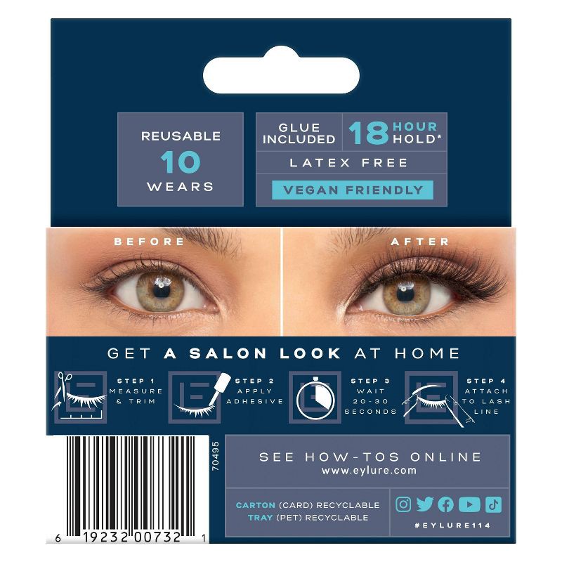 slide 6 of 6, Eylure Volume False Eyelashes - No 114 - 1pr, 1 ct