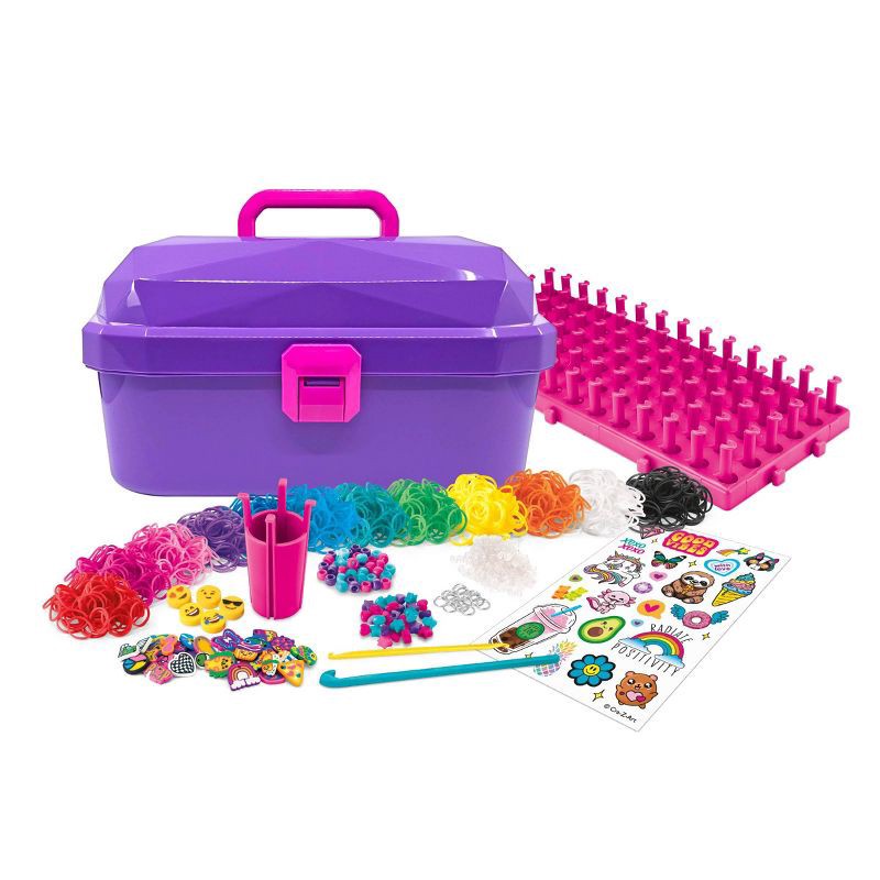 slide 2 of 9, Cra-Z-Loom Craft Caddy: Creative Activity Kit with Charms, Beads, Polypropylene & ABS Materials, 1 ct