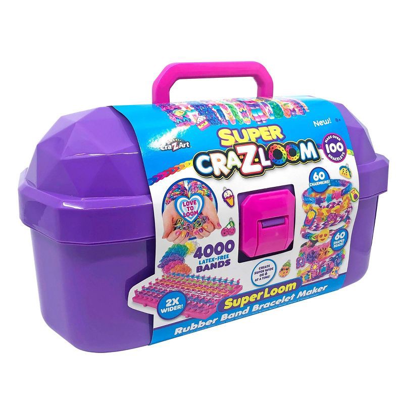 slide 9 of 9, Cra-Z-Loom Craft Caddy: Creative Activity Kit with Charms, Beads, Polypropylene & ABS Materials, 1 ct
