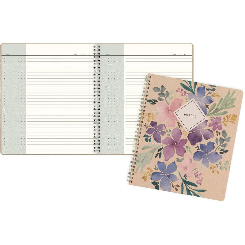 slide 8 of 10, Cambridge 160pg Ruled Notebook 9.875"x8.75" Floral, 1 ct