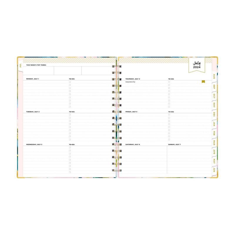 slide 5 of 14, Day Designer 2024-25 Weekly/Monthly Planner 9"x7" Wirebound Matte Day Dream: Adult Stationery, July-June, Multicolored, 1 ct