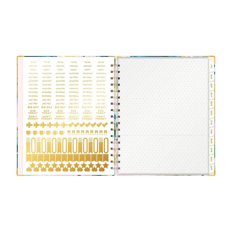 slide 7 of 14, Day Designer 2024-25 Weekly/Monthly Planner 9"x7" Wirebound Matte Day Dream: Adult Stationery, July-June, Multicolored, 1 ct
