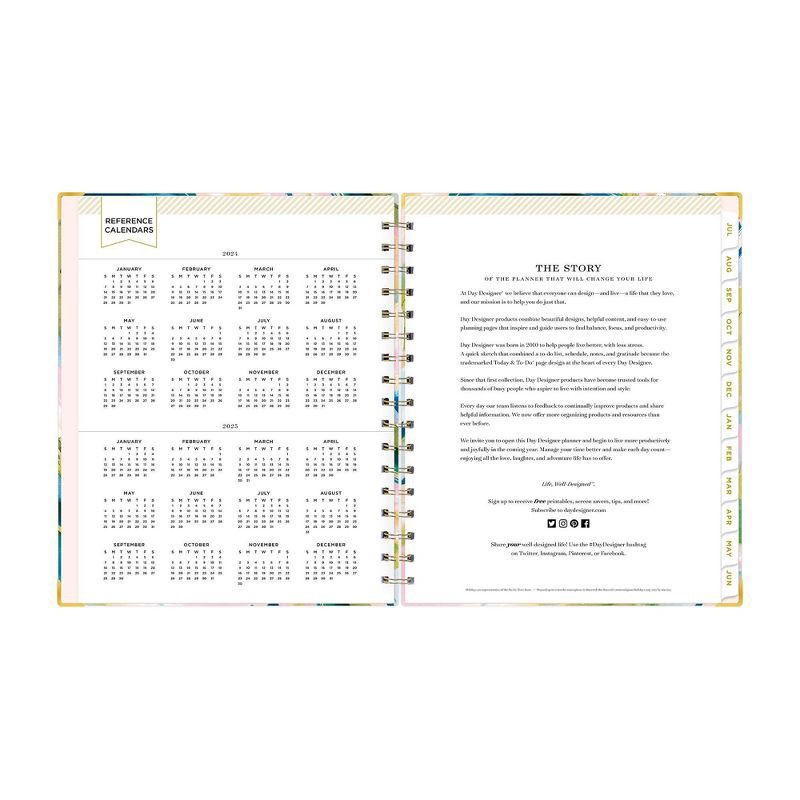 slide 8 of 14, Day Designer 2024-25 Weekly/Monthly Planner 9"x7" Wirebound Matte Day Dream: Adult Stationery, July-June, Multicolored, 1 ct