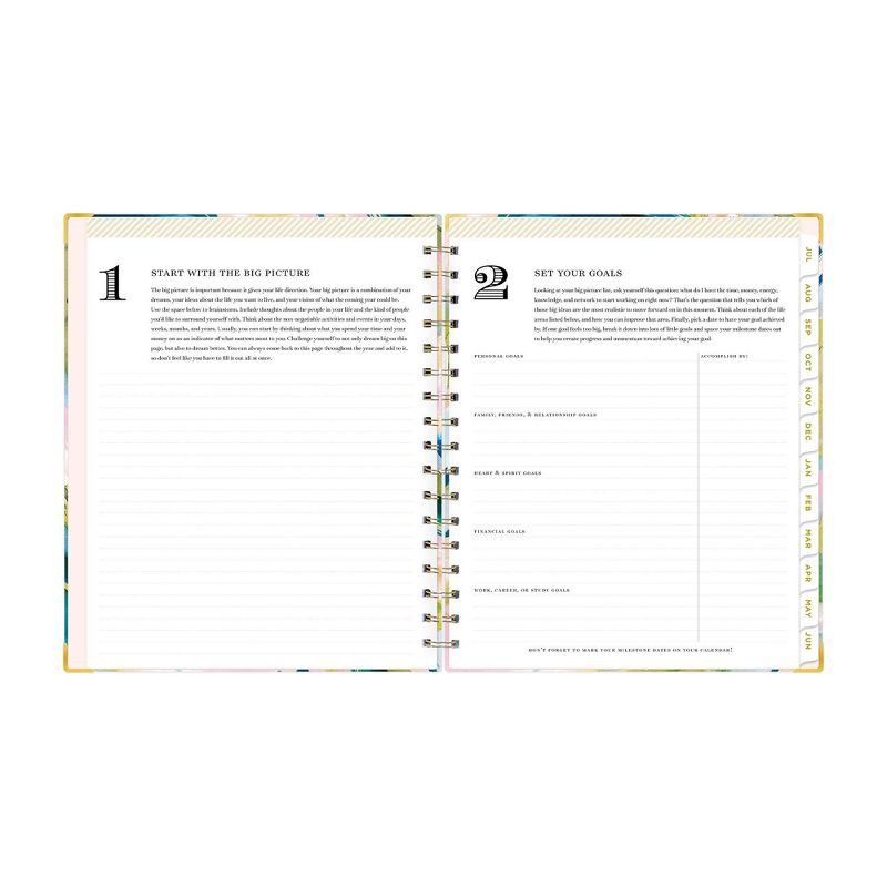 slide 9 of 14, Day Designer 2024-25 Weekly/Monthly Planner 9"x7" Wirebound Matte Day Dream: Adult Stationery, July-June, Multicolored, 1 ct