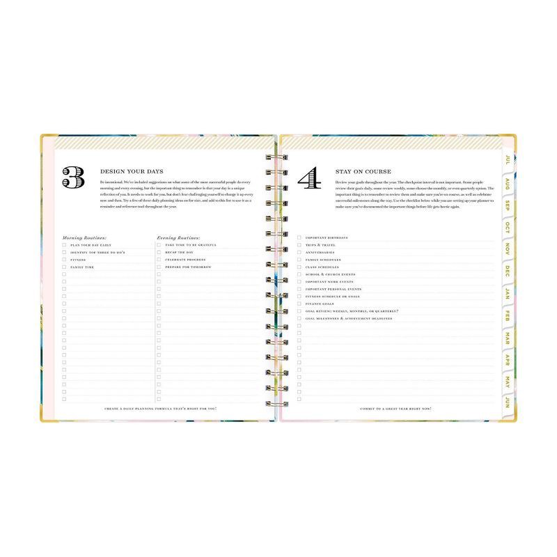 slide 10 of 14, Day Designer 2024-25 Weekly/Monthly Planner 9"x7" Wirebound Matte Day Dream: Adult Stationery, July-June, Multicolored, 1 ct