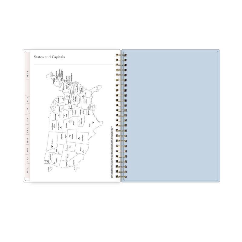 slide 12 of 13, Rachel Parcell 2024-25 Weekly/Monthly Planner with Notes 8.625"x5.875" Wirebound Cordelia: Adult Calendar July-June, 1 ct