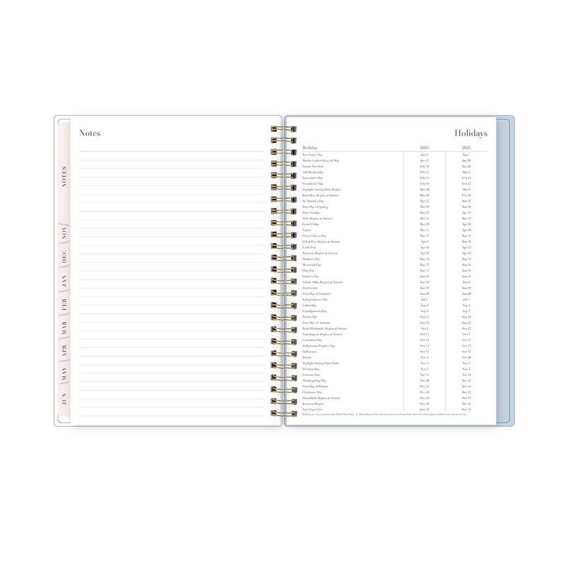 slide 11 of 13, Rachel Parcell 2024-25 Weekly/Monthly Planner with Notes 8.625"x5.875" Wirebound Cordelia: Adult Calendar July-June, 1 ct