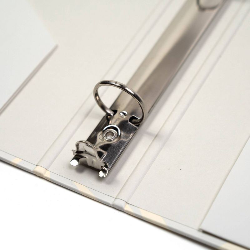 slide 5 of 7, Yoobi Evolve 1" O-Ring Binder 220 Sheet Capacity Light Blue Graphic Floral, 1 ct