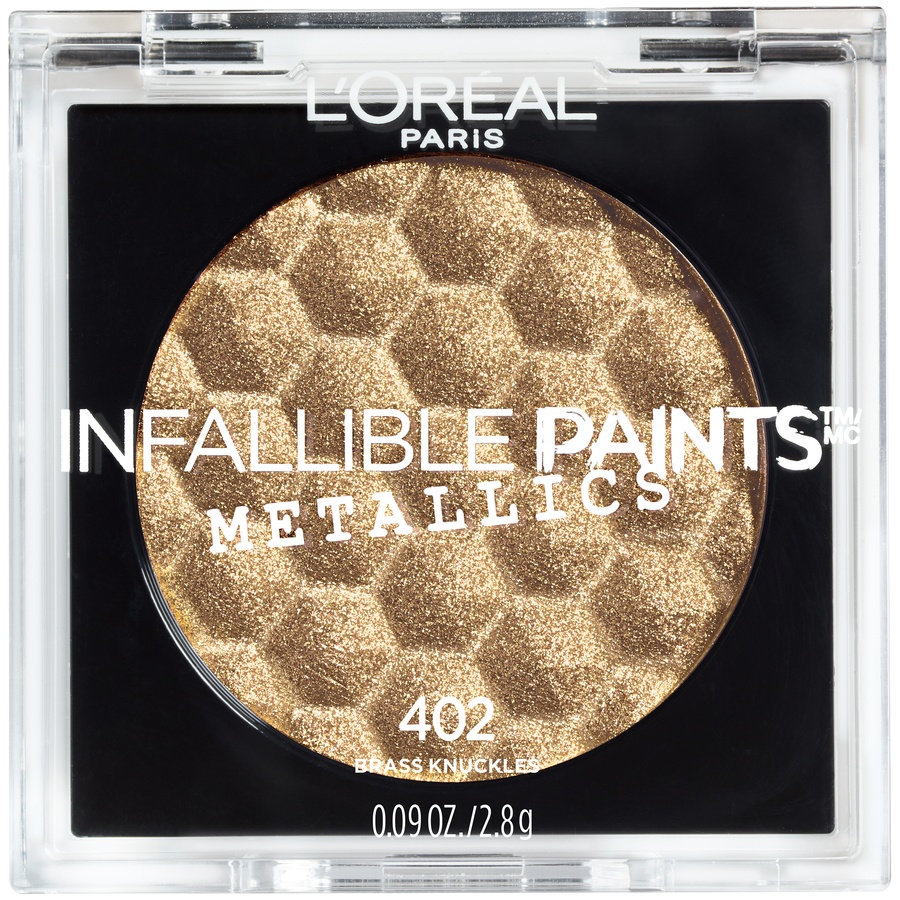 slide 1 of 1, L'Oréal Infallible Eye Paints Metallics Brass Knuckles, 0.25 oz