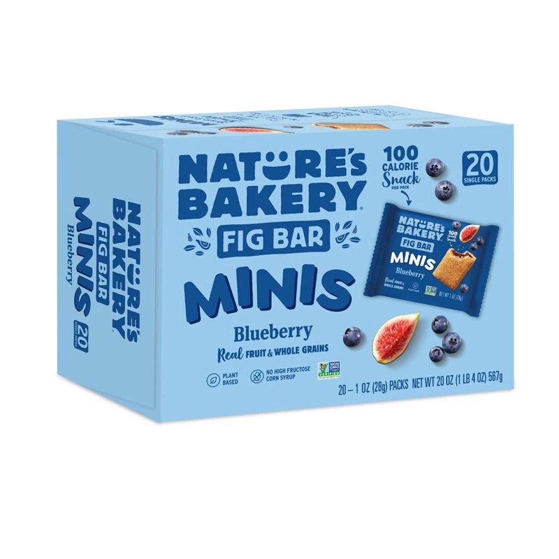 slide 2 of 2, Nature's Bakery Blueberry Fig Bar MINIS - 20oz/20ct, 20 ct; 20 oz