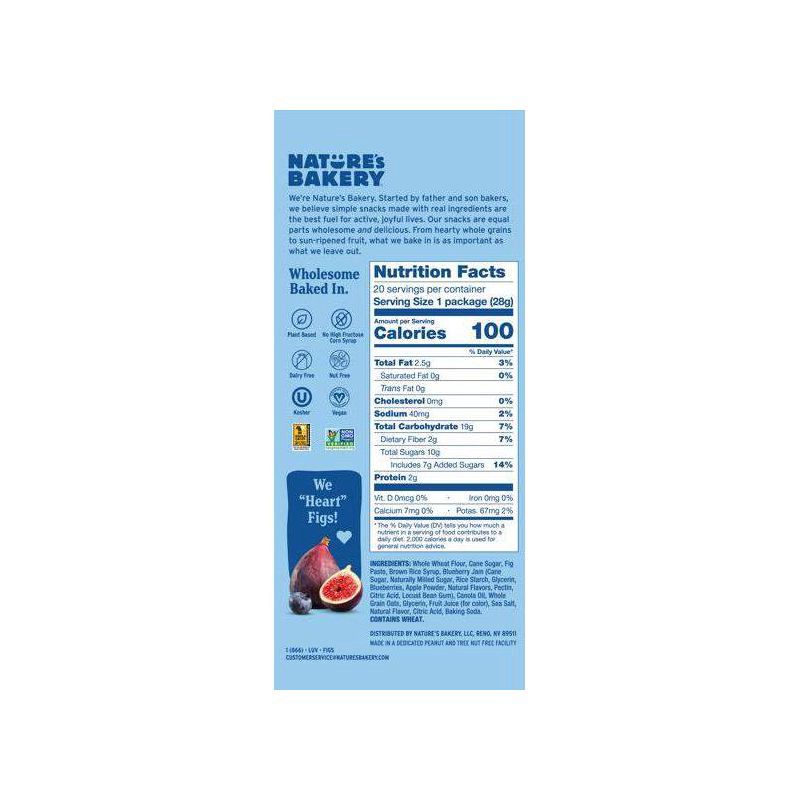 slide 3 of 3, Nature's Bakery Blueberry Fig Bar MINIS - 20oz/20ct, 20 ct; 20 oz