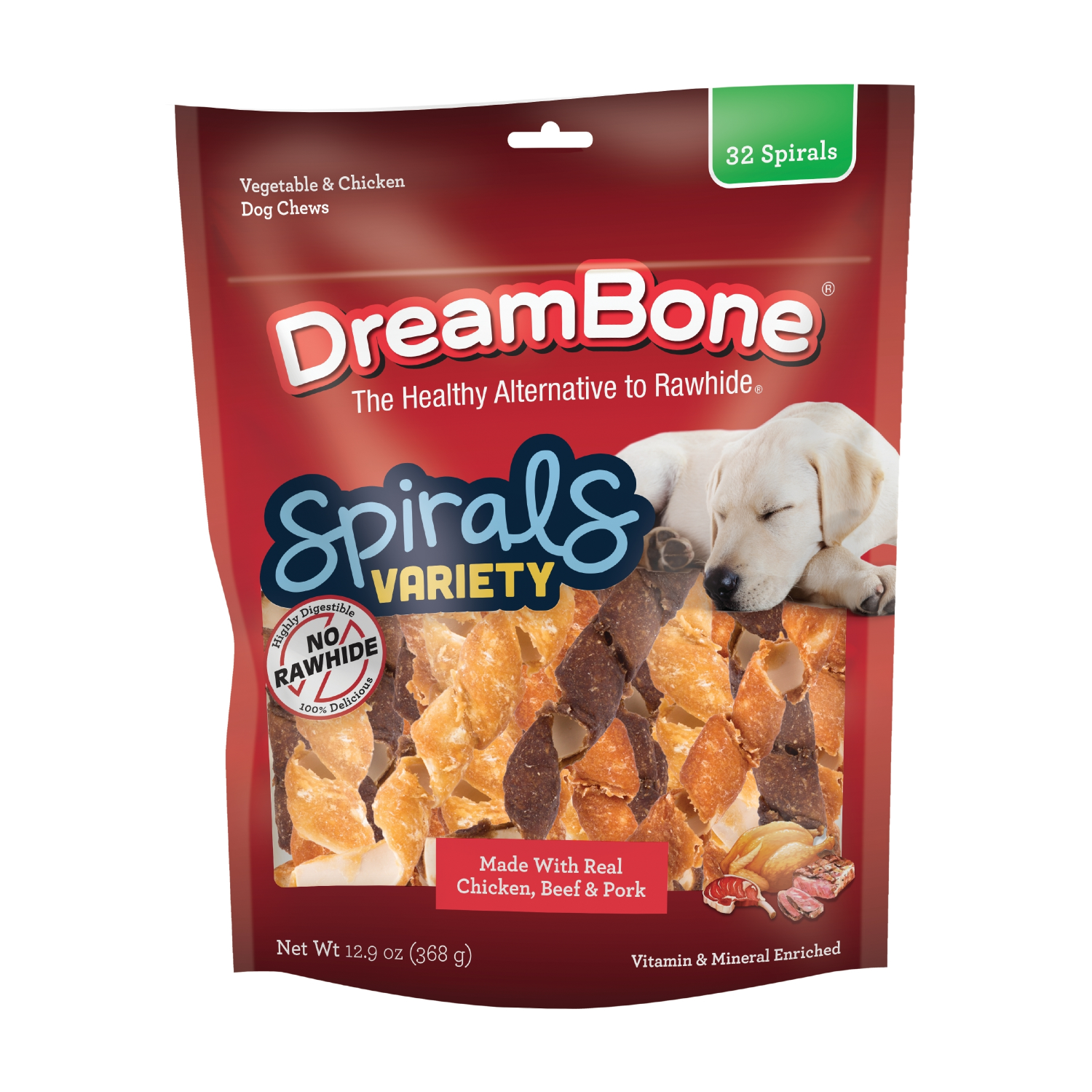 slide 1 of 7, Dreambone Spirals Variety Pack, 32 ct