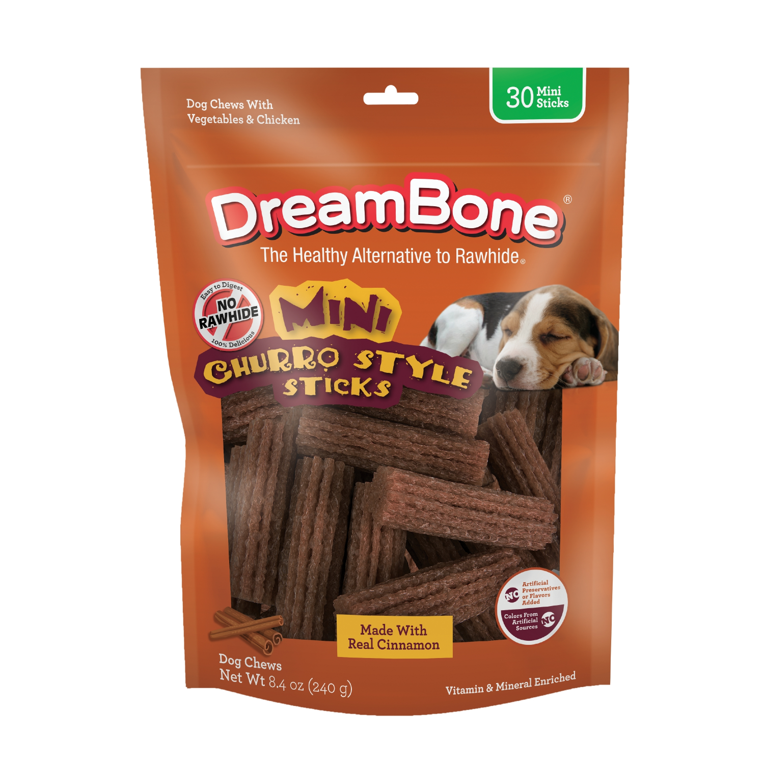 slide 1 of 5, DreamBone Churro Style Sticks Dog Chews 14 ea, 14 ct