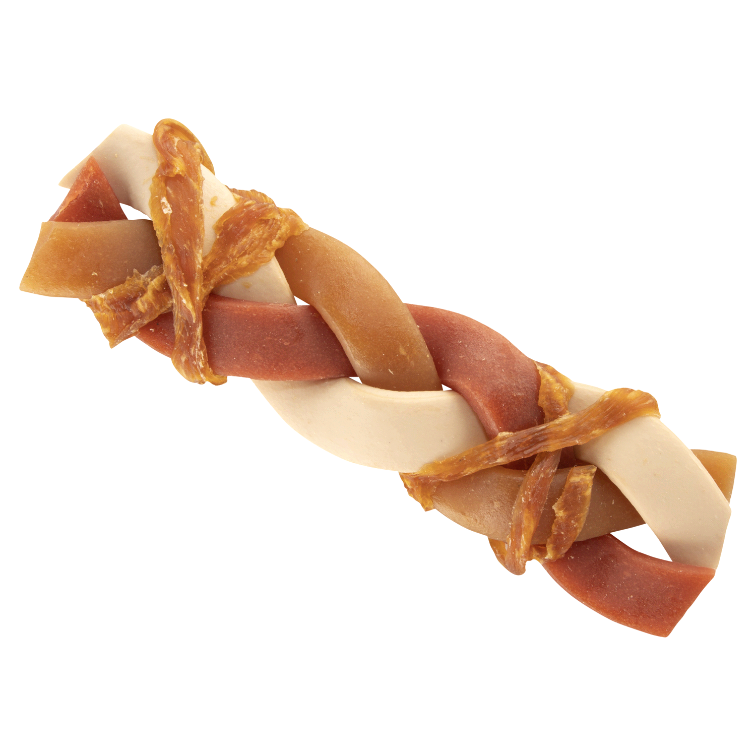 slide 2 of 5, DreamBone Triple Flavor Braidz Wrapped With Chicken, Rawhide-Free Chews For Dogs, 5 ct