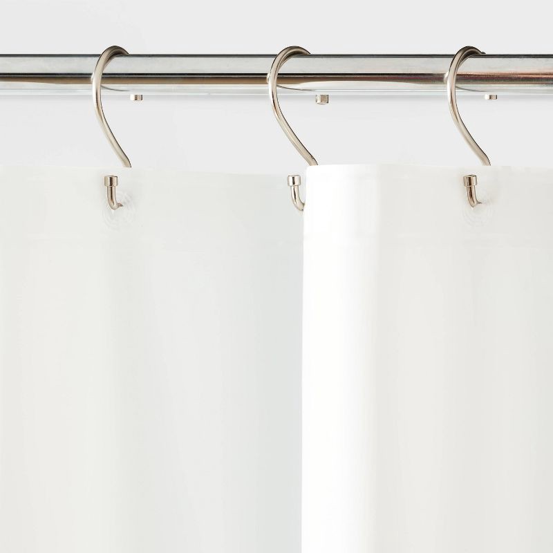 slide 3 of 4, 70"x71" Lightweight Color Shower Liner White - Room Essentials™, 1 ct