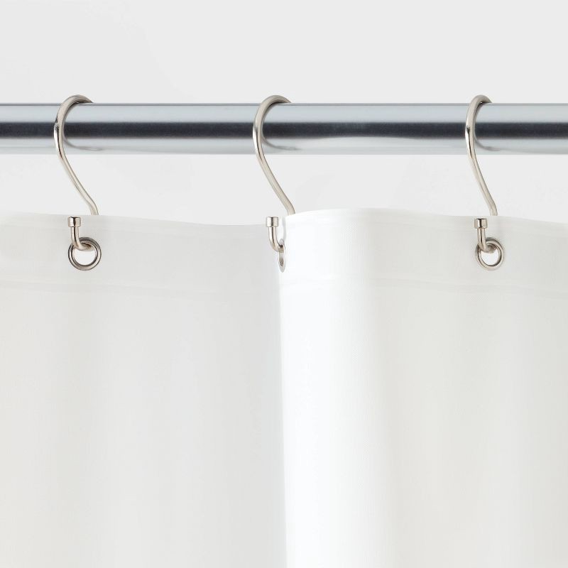 slide 3 of 4, 71"x71" Mid Weight Color Shower Liner White - Threshold™, 1 ct