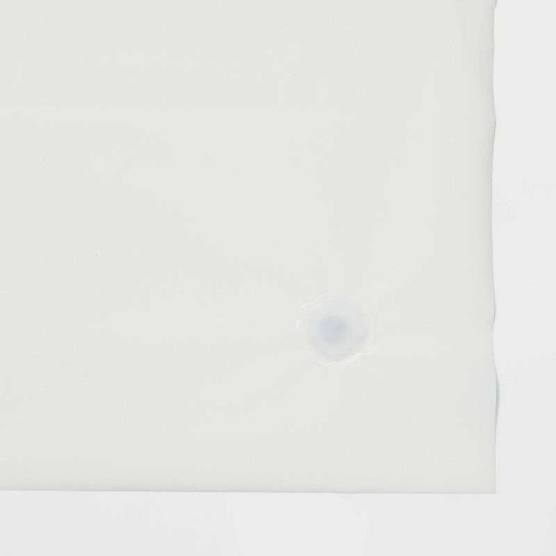 slide 4 of 4, 71"x71" Mid Weight Color Shower Liner White - Threshold™, 1 ct