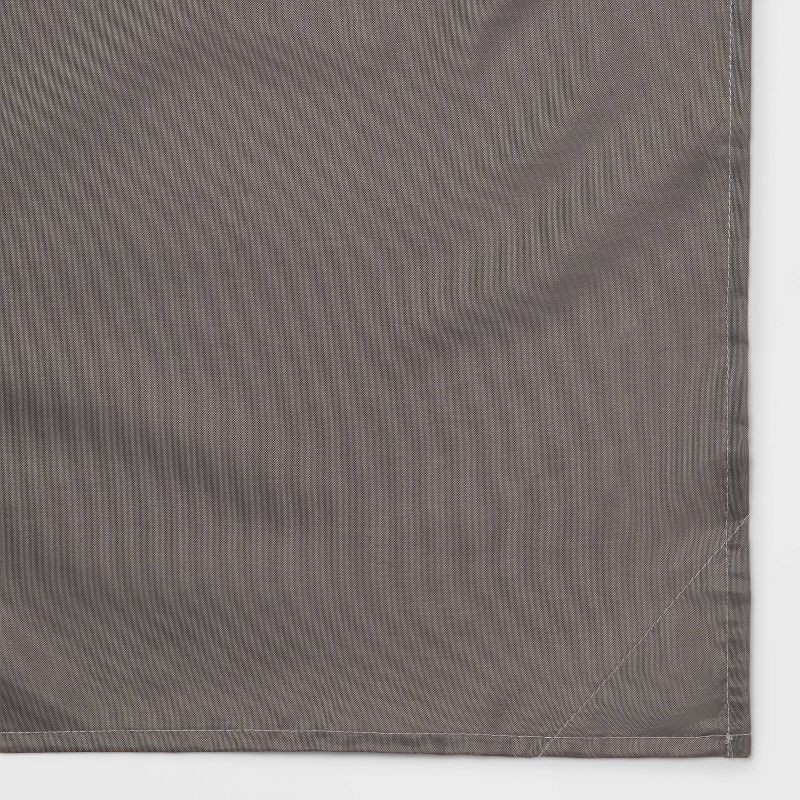 slide 4 of 4, 71"x71" RPET Fabric Mid Weight Shower Liner Gray - Threshold™, 1 ct