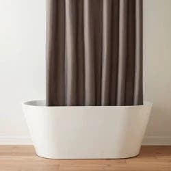 71"x71" RPET Fabric Mid Weight Shower Liner Gray - Threshold™