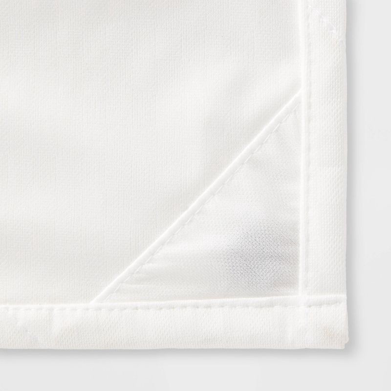 slide 4 of 4, 70"x71" Waterproof Recycled Fabric Heavy Weight Shower Liner White - Threshold™: Mildew Resistant, Machine Washable, 1 ct