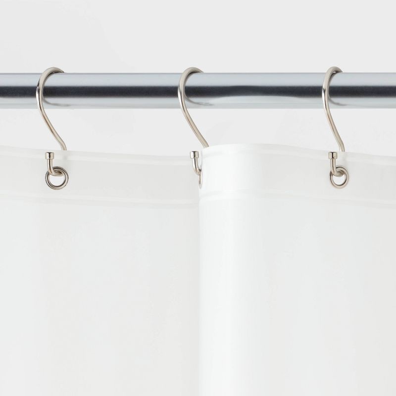 slide 3 of 4, 71"x71" Mid Weight Color Shower Liner Frosty - Threshold™, 1 ct