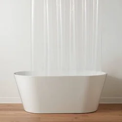 71"x71" Heavy Weight Color Shower Liner Clear - Threshold™: PEVA, Grommet Top, Mildew Resistant